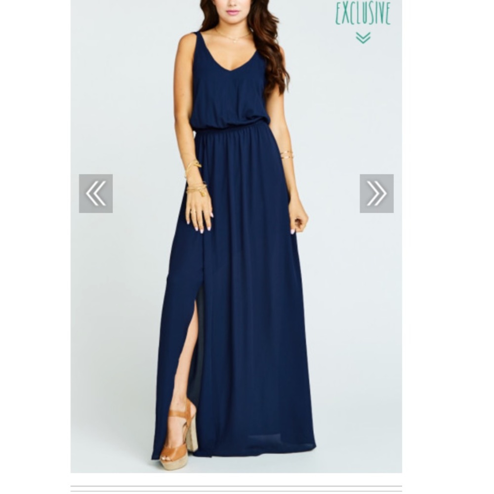 KENDALL MAXI DRESS - RICH NAVY CRISP (bridesmaid)